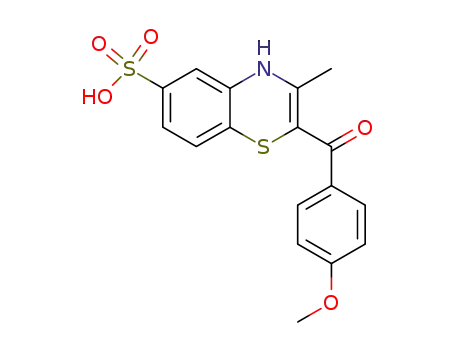4H-1,4-Benzothiazine-6-sulfonic acid, 2-(4-methoxybenzoyl)-3-methyl-
