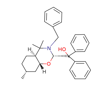 α,α-diphenyl-<2S(2α,4aα,7α,8aβ)>-octahydro-3-(phenylmethyl)-4,4,7-trimethyl-2H-1,3-benzoxazine-2-methanol