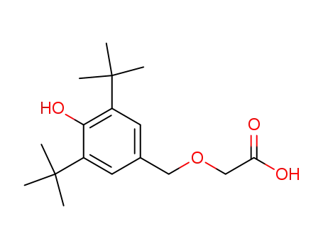 Molecular Structure of 127900-99-6 (4-hydroxy-3,5-di-tert-butylbenzoxy acetic acid)