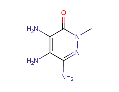 3(2H)-Pyridazinone,  4,5,6-triamino-2-methyl-