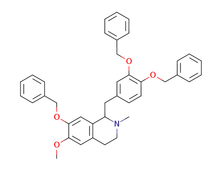 7-Benzyloxy-1-(3,4-dibenzyloxybenzyl)-1,2,3,4-tetrahydro-6-methoxy-2-methylisoquinoline