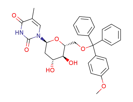 1-(6-O-monomethoxytrityl-2-deoxy-α-D-arabino-hexopyranosyl)thymine