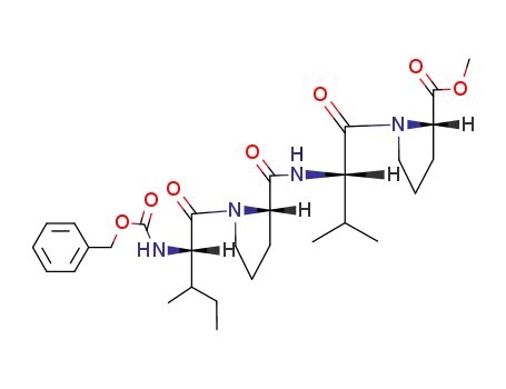 Molecular Structure of 126134-62-1 (Z-Ile-Pro-Val-Pro-OCH<sub>3</sub>)