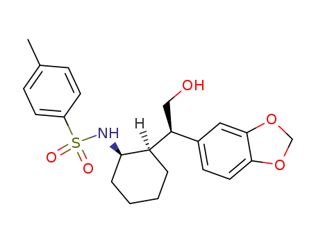 N-[(1R,2R)-2-((R)-1-Benzo[1,3]dioxol-5-yl-2-hydroxy-ethyl)-cyclohexyl]-4-methyl-benzenesulfonamide