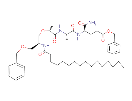 N-<(2RS,2'S)-2-<2-(benzyloxymethyl)-2-(hexadecanoylamino)ethoxy>propanoyl>-L-alanyl-D-isoglutamine benzyl ester