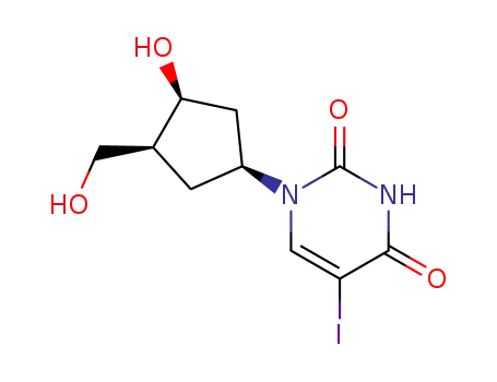1-[(1S,3R,4S)-3-hydroxy-4-(hydroxymethyl)cyclopentyl]-5-iodopyrimidine-2,4(1H,3H)-dione
