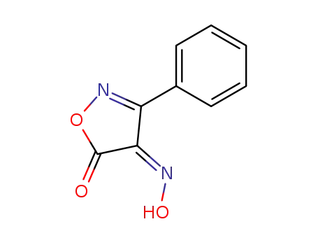Molecular Structure of 125520-54-9 (4-hydroxyimino-3-phenyl-5(4H)-isoxazolone)