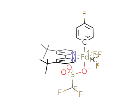 (4,4'-di-tert-butyl-2,2'-bipyridine)Pd(IV)F(p-FC<sub>6</sub>H<sub>4</sub>)(CF<sub>3</sub>)(OTf)