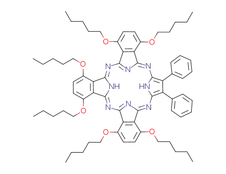 2,3-diphenyltri[(3,6-dipentoxy)benzo]porphyrazine
