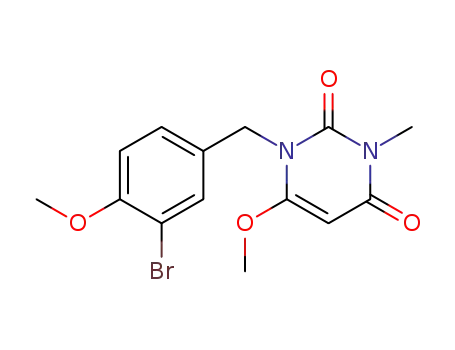 N<sup>1</sup>-(3-bromo-4-methoxybenzyl)-N<sup>3</sup>-methyl-6-methoxyuracil