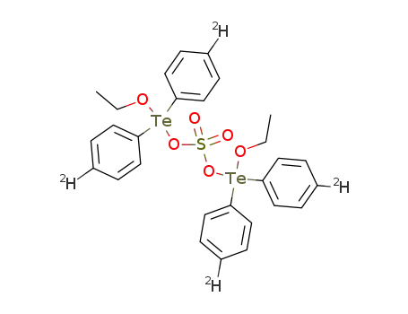 Bis<ethoxydi(4-deuterophenyl)tellurium> sulfate