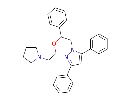 3,5-Diphenyl-1-[2-phenyl-2-(2-pyrrolidin-1-yl-ethoxy)-ethyl]-1H-pyrazole