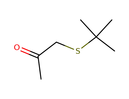 Molecular Structure of 85591-55-5 (1-(tert-butylthio)propan-2-one)