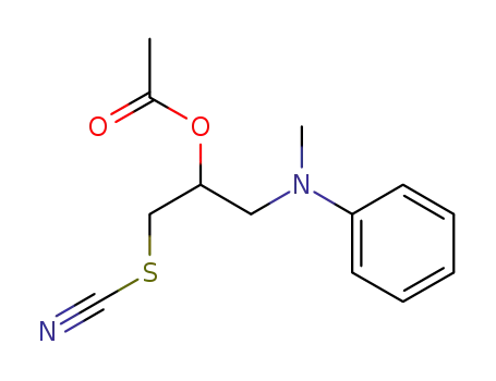 1-(N-methyl-N-phenylamino)-3-thiocyanatopropan-2-yl acetate