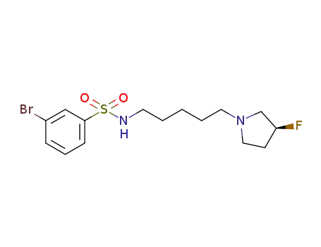 (S)-3-bromo-N-(5-(3-fluoro)pyrrolidin-1-yl)pentylbenzenesulfonamide