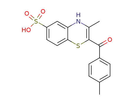 3-Methyl-2-(4-methyl-benzoyl)-4H-benzo[1,4]thiazine-6-sulfonic acid