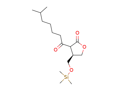 2(3H)-Furanone,
dihydro-3-(6-methyl-1-oxoheptyl)-4-[[(trimethylsilyl)oxy]methyl]-, trans-