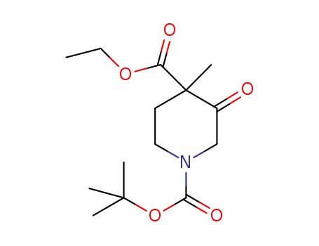 1,4-Piperidinedicarboxylic acid, 4-methyl-3-oxo-, 1-(1,1-dimethylethyl) 4-ethyl ester