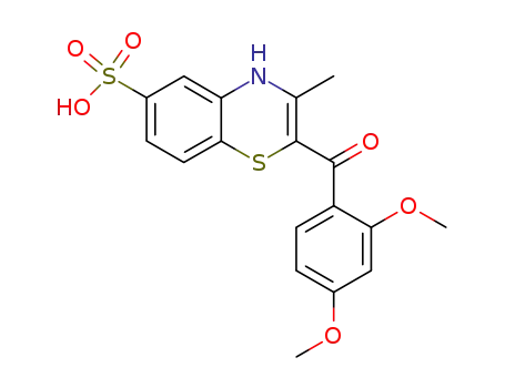 2-(2,4-Dimethoxy-benzoyl)-3-methyl-4H-benzo[1,4]thiazine-6-sulfonic acid