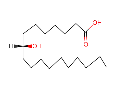 Molecular Structure of 6807-91-6 (Octadecanoic acid, 8-hydroxy-)