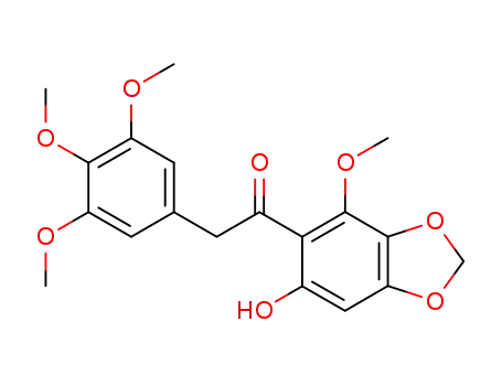 Ethanone,
1-(6-hydroxy-4-methoxy-1,3-benzodioxol-5-yl)-2-(3,4,5-trimethoxyphenyl
)-