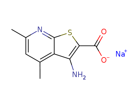 sodium 3-amino-4,6-dimethylthieno[2,3-b]pyridine-2-carboxylate