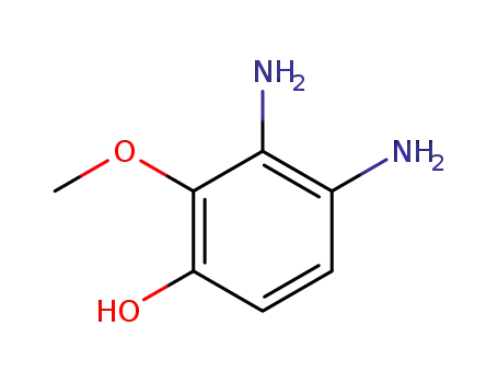 Molecular Structure of 861774-96-1 (Phenol,  3,4-diamino-2-methoxy-)