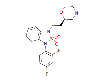 1-(2,4-difluorophenyl)-3-{2-[(2R)-morpholin-2-yl]ethyl}-1,3-dihydro-2,1,3-benzothiadiazole 2,2-dioxide