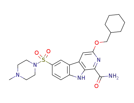 1-carbamoyl-3-cyclohexylmethoxy-6-(4-methylpiperazin-1-yl)sulfonyl-β-carboline