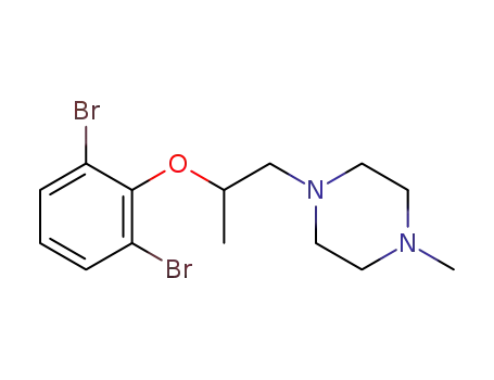 (+/-)-1-(2-(2,6-dibromophenoxy)propyl)-4-methylpiperazine
