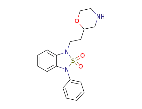 1-(2-morpholin-2-ylethyl)-3-phenyl-1,3-dihydro-2,1,3-benzothiadiazole 2,2-dioxide