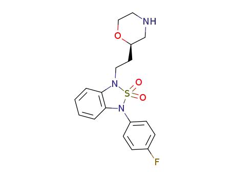 1-(4-fluorophenyl)-3-{2-[(2R)-morpholin-2-yl]ethyl}-1,3-dihydro-2,1,3-benzothiadiazole 2,2-dioxide