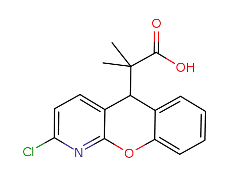 2-(2-chloro-5H-chromeno[2,3-b]-pyridin-5-yl)-2-methylpropanoic acid