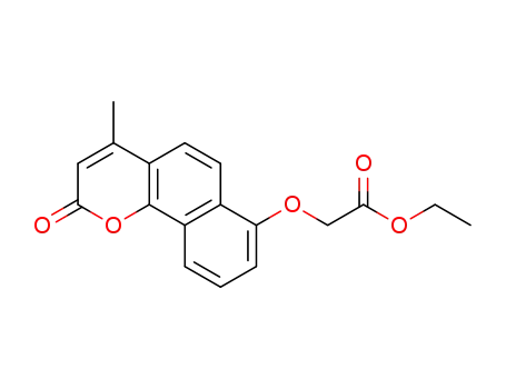 (4-methyl-2-oxo-2H-benzo[h]chromen-7-yloxy)-acetic acid ethyl ester