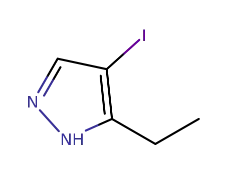 Molecular Structure of 442876-19-9 (3-Ethyl-4-iodo-1H-pyrazole)