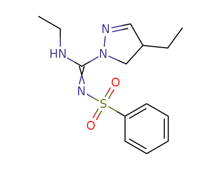 N'-(phenylsulfonyl)-N,4-diethyl-4,5-dihydro-1H-pyrazole-1-carboxamidine