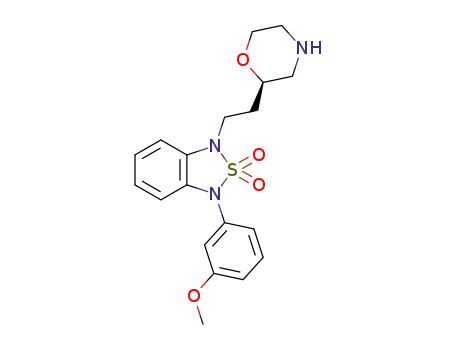 1-(3-methoxyphenyl)-3-{2-[(2R)-morpholin-2-yl]ethyl}-1,3-dihydro-2,1,3-benzothiadiazole 2,2-dioxide