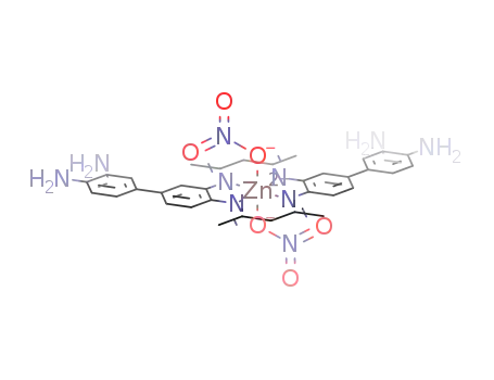 Molecular Structure of 1338990-09-2 (dinitrato[2,3:9,10-biphenyldiamine-5,7,12,14-tetramethyl-1,4,8,11-tetraazacycloteradecane-4,7,11,14-tetraene]zinc(II))