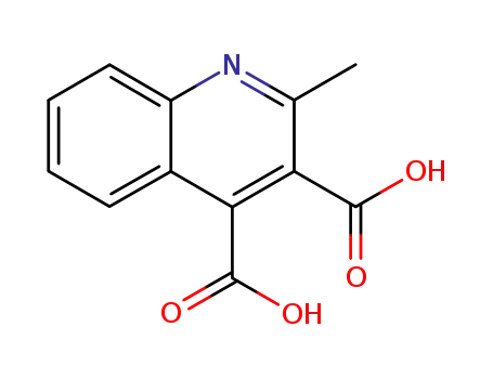 Molecular Structure of 88344-65-4 (2-METHYLQUINOLINE-3,4-DICARBOXYLIC ACID)