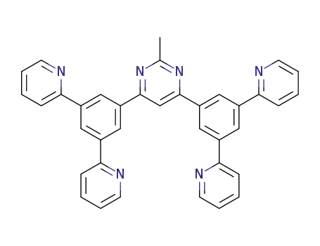Molecular Structure of 1266181-51-4 (4,6-Bis(3,5-di(pyridin-2-yl)phenyl)-2-MethylpyriMidine)