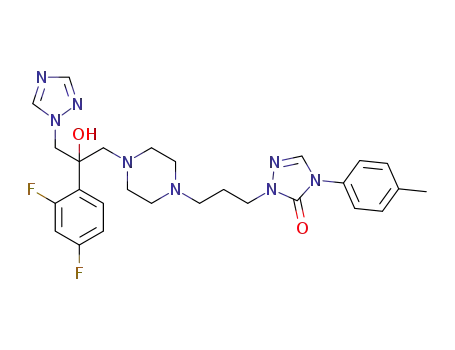1-(3-(4-(2-(2,4-difluorophenyl)-2-hydroxy-3-(1H-1,2,4-triazol-1-yl)propyl)piperazin-1-yl)propyl)-4-(4-methylphenyl)-1H-1,2,4-triazol-5(4H)-one