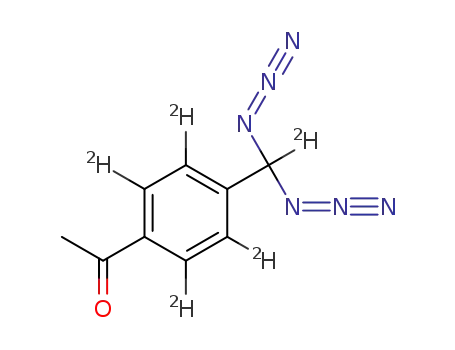 1-{4-[diazido(<sup>(2)</sup>H)methyl](<sup>(2)</sup>H<sub>4</sub>)phenyl}ethan-1-one