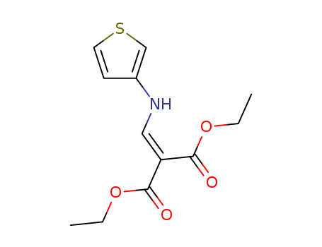 Ethyl 2-ethoxycarbonyl-3-(3-thienylamino)prop-2-enoate