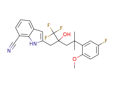 C<sub>23</sub>H<sub>22</sub>F<sub>4</sub>N<sub>2</sub>O<sub>2</sub>