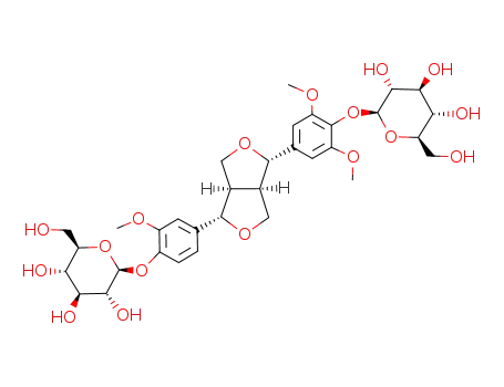 Molecular Structure of 88142-63-6 ((+)-medioresinol 4,4'-O-di-β-D-glucopyranoside)