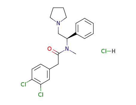 (R)-2-(3,4-dichlorophenyl)-N-methyl-N-[1-phenyl-2-(pyrrolidin-1-yl)ethyl]acetamide hydrochloride