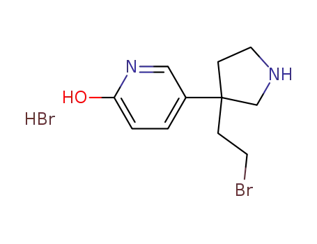 5-[3-(2-bromo-ethyl)-pyrrolidin-3-yl]-pyridin-2-ol hydrobromide
