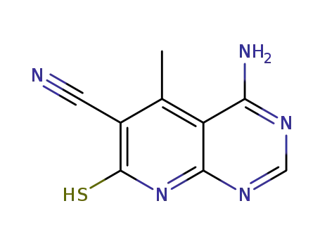 4-amino-7-mercapto-5-methylpyrido[2,3-d]pyrimidine-6-carbonitrile
