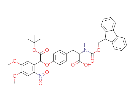 (2S)-2-((((9H-fluoren-9-yl)methoxy)carbonyl)amino)-3-(4-(2-(t-butoxy)-1-(4,5-dimethoxy-2-nitrophenyl)-2-oxoethoxy)phenyl)propanoic acid