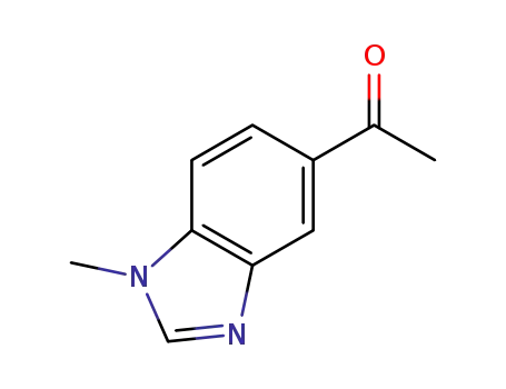 Molecular Structure of 265107-91-3 (Ethanone, 1-(1-methyl-1H-benzimidazol-5-yl)- (9CI))